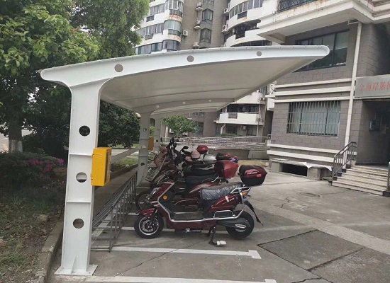 小區(qū)膜結(jié)構(gòu)電動(dòng)車充電樁車棚